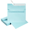 Wishop 100 Pack Light Blue A7 Envelopes Self-Adhesive 5X7 Envelopes For Invitations, 5X7 Greeting Cards (Light Blue, 5.24 X 7.21