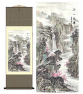 Grace Art Asian Wall Scroll, Beautiful Mountain River Scene