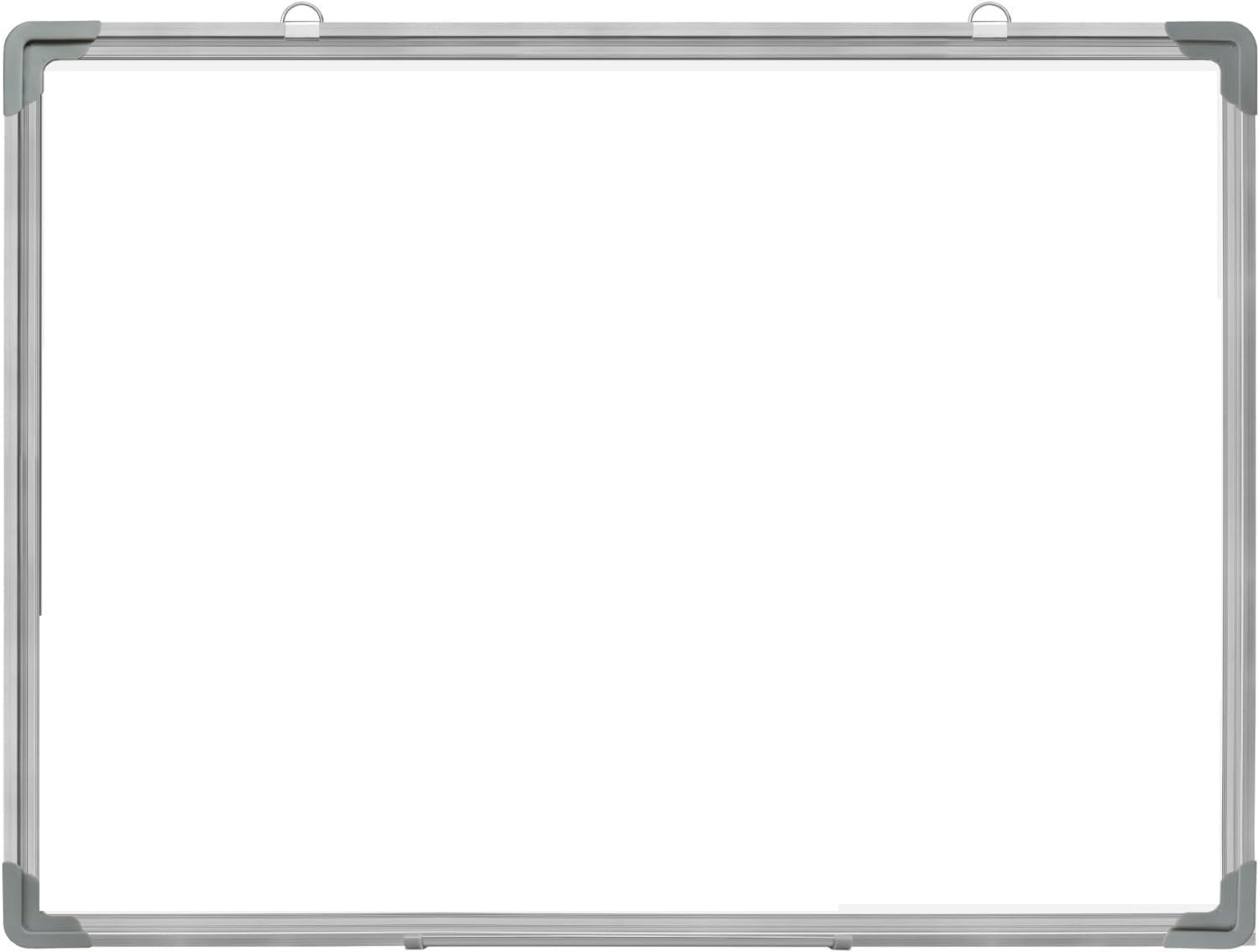 ECLET Alloy Steel, Aluminium Non Magnetic 1 X1 feet Double Sided White Board and Chalk Board Front Side whiteboard Marker Surfac