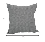 Blazing Needles Square Polyester Jacquard Throw Pillows, 17", Hazeltsb Domino 2 Count