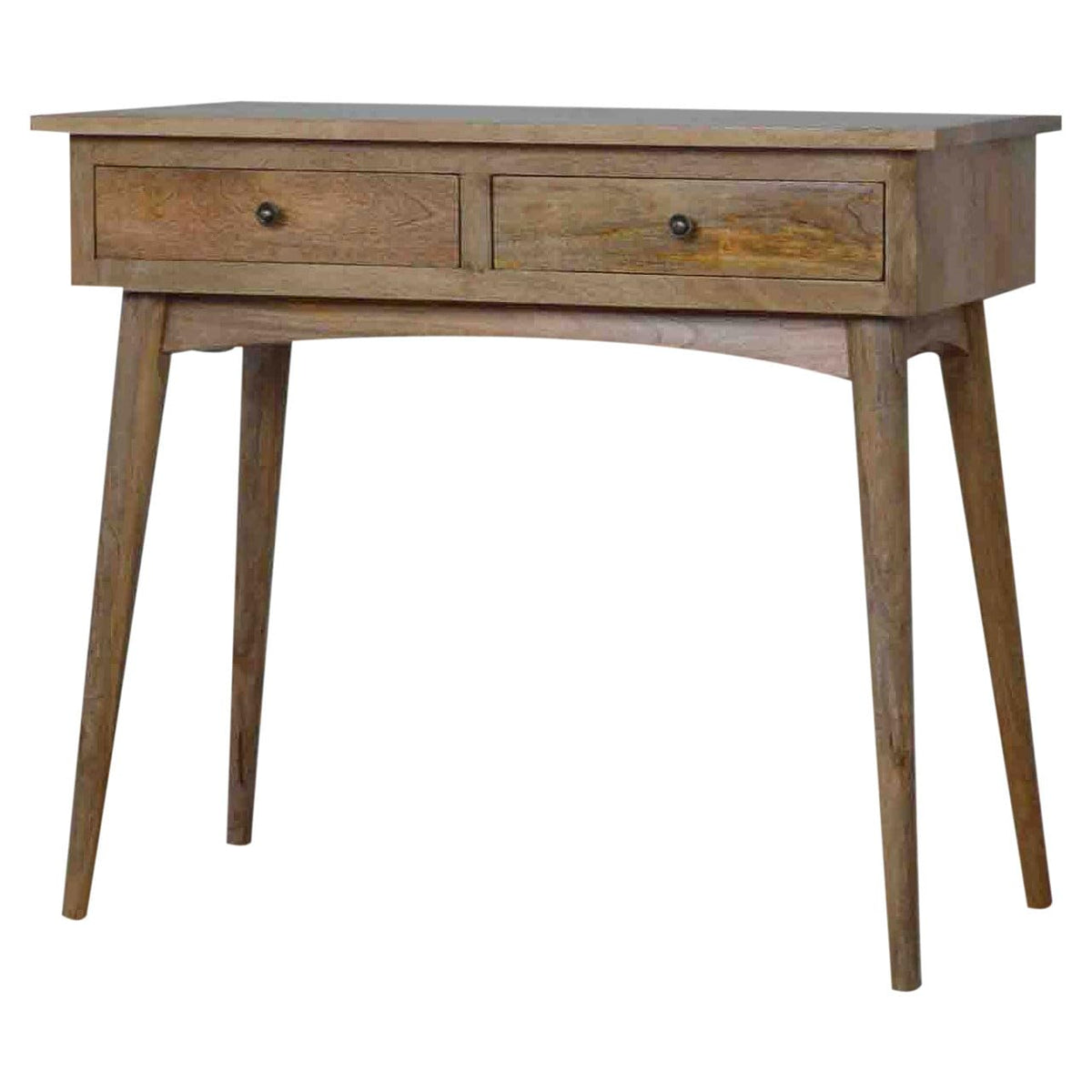 Artisan Furniture Hallway Console Table  90 x 40 x 78 cm  Natural OakIsh Finish