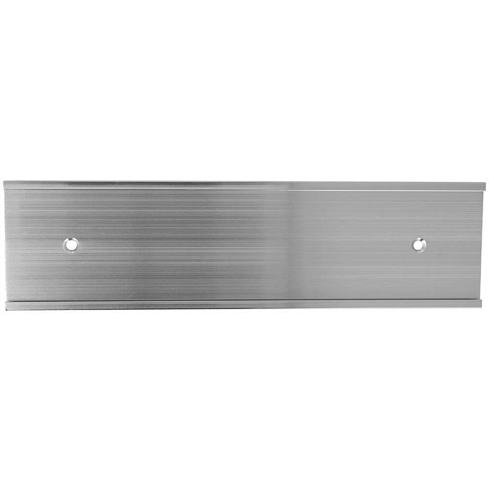 2' X 8' Aluminum Wall Mounted Name Plate Holder - Office Business Door Sign Holder - Wall Or Door - Silver