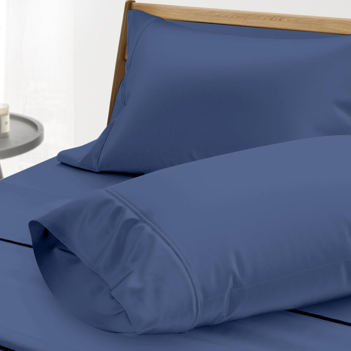 Thread Spread 100% Egyptian Cotton Pillow Cases King - 1000 Thread Count Pillow Cases King Size Set Of 2, Cooling & Breathable E