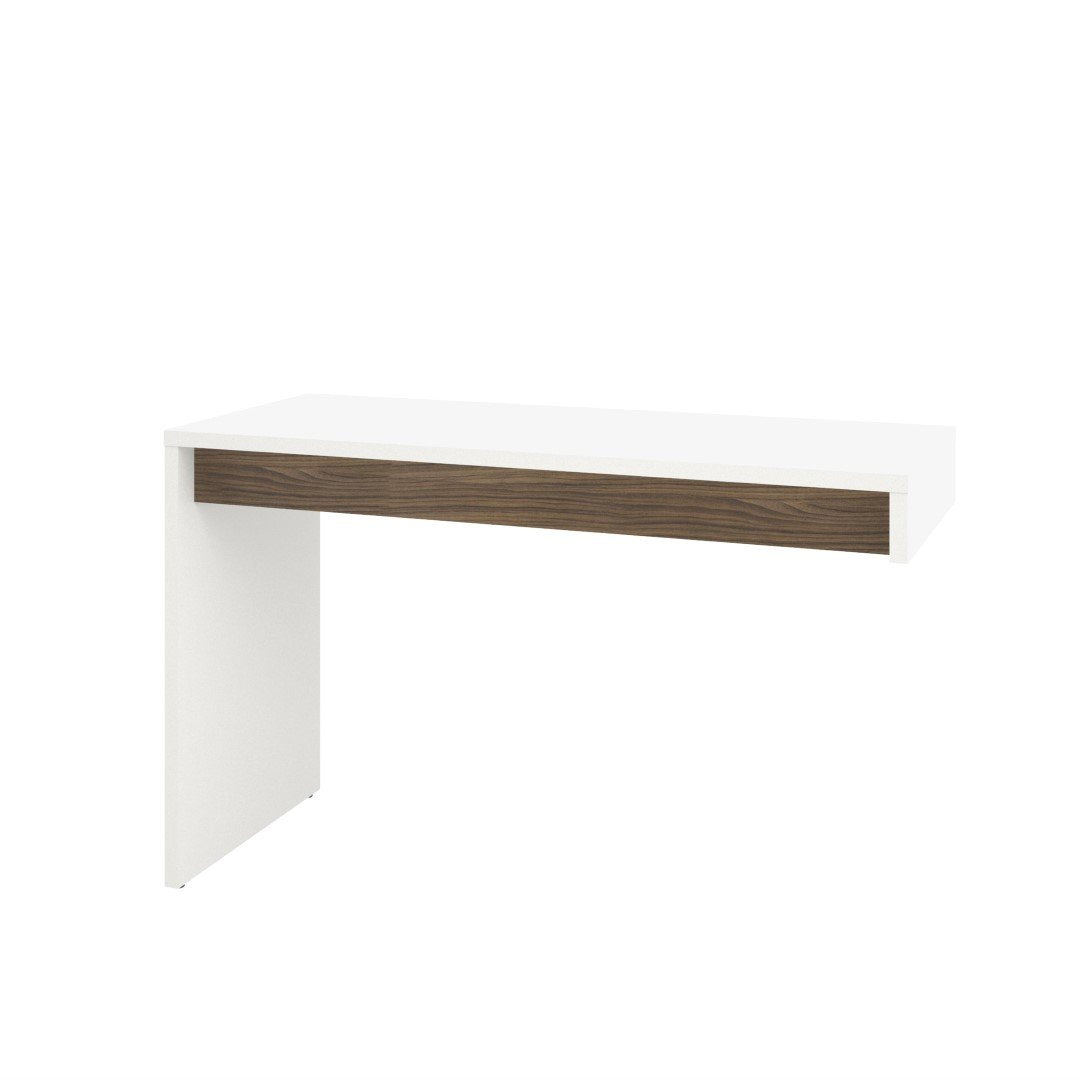 Liber-T Reversible Desk Panel from Nexera, White and Walnut