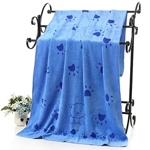 KUTKUT Dog Towel, Looluuloo Microfiber Drying Towels for Dog, Dog Bath Towel, Beach Towel, Absorbent Towel Suitable for Small an