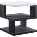 Acme Pancho End Table in Gray & White High Gloss