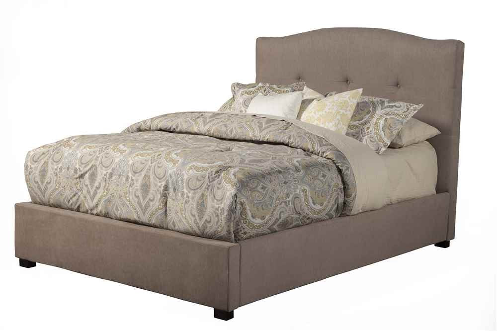 Alpine Furniture Amanda Tufted Upholstered Platform Bed, California King Size