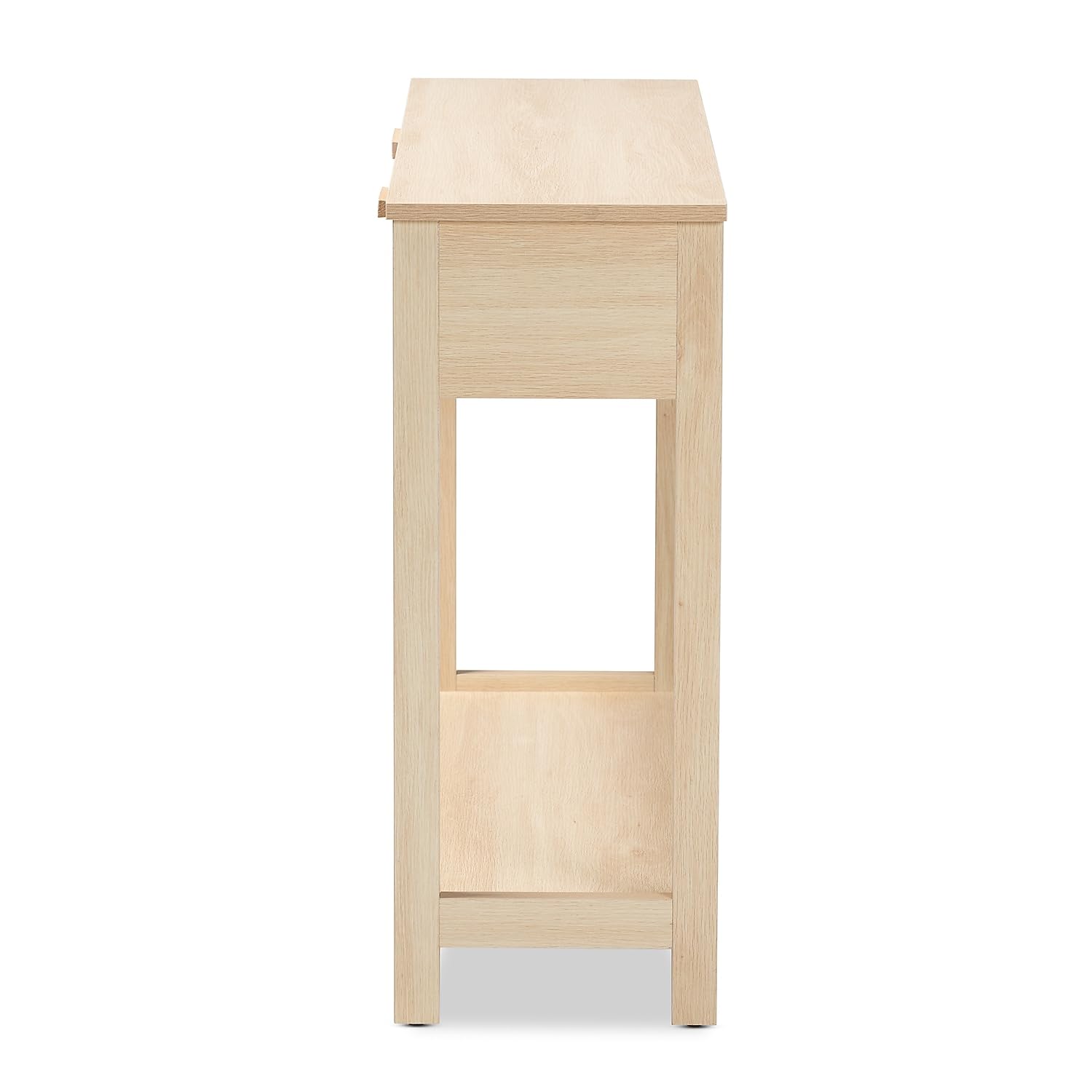 Baxton Studio Sebille 39.4-inch W x 11.8-inch D Console Table, Light Brown (207-12465-HiT)