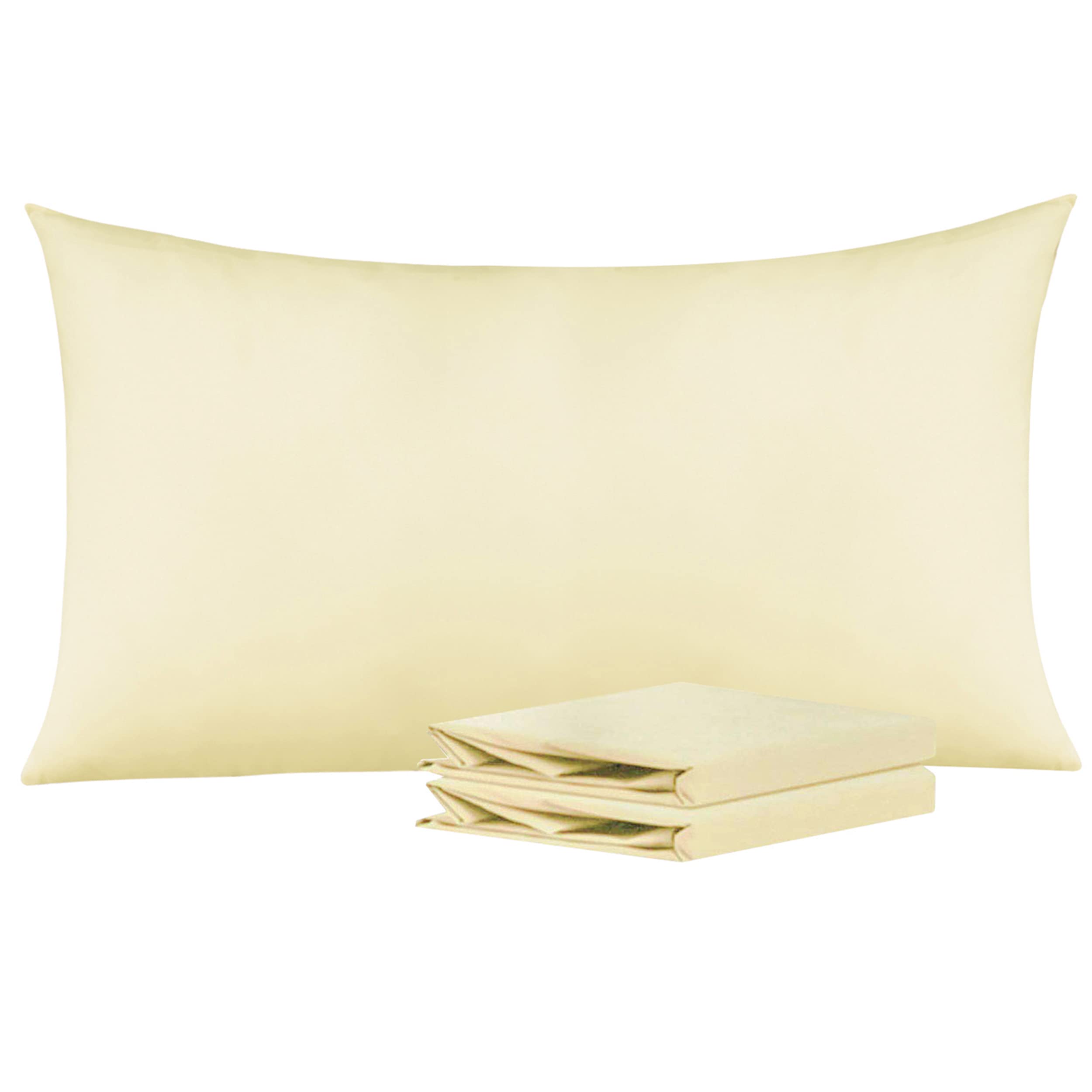 Ntbay King Pillowcase Set - 2 Pack Brushed Microfiber 20X40 Pillowcases - Soft, Wrinkle-Free, Fade-Resistant, Stain-Resistant, I