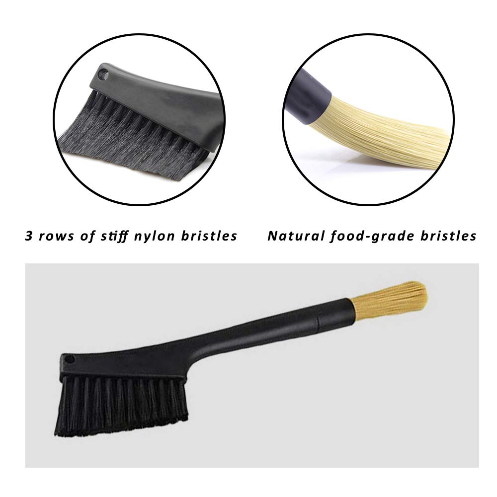 Bagtu Powder Cleaning Brush Tools,Coffee Bean Grinder Brush And Counter Sweep Brush
