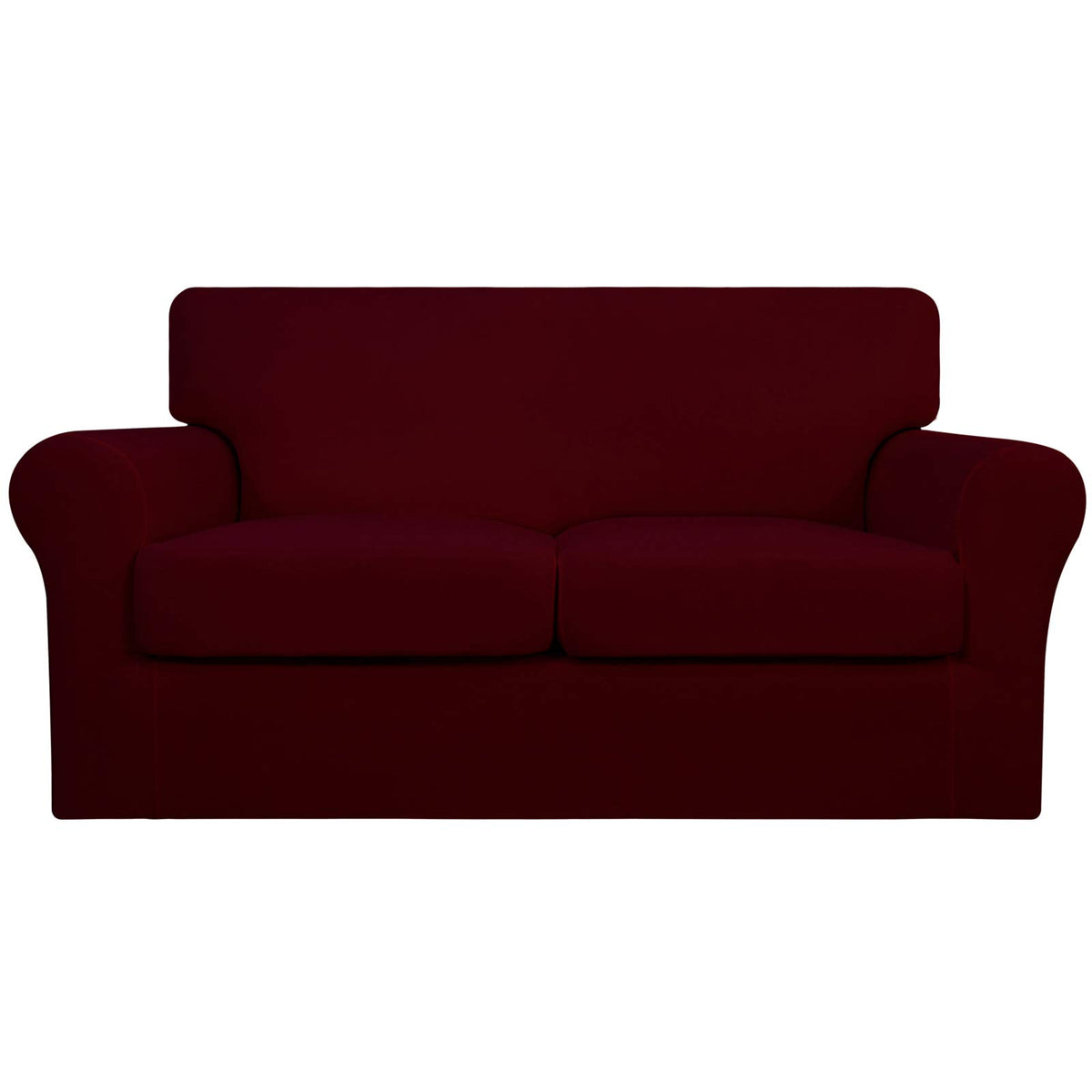Easy-Going 3 Pieces Stretch Soft Couch Cover For Dogs - Washable Sofa Slipcover For 2 Separate Cushion Couch - Elastic Furniture