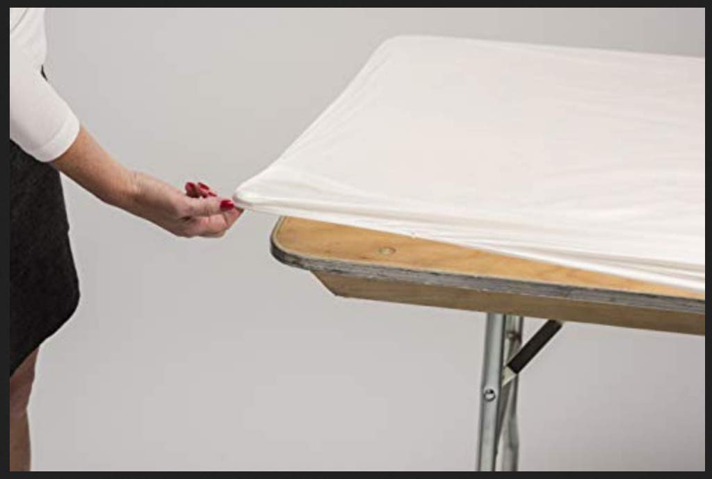 Kwik-Covers 6' Rectangle Plastic Table Covers 30' X 72', Bundle Of 5 (Maroon)