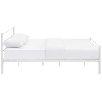 CasaFoyer Alina Platform Queen Bed Frame | Rustic Design | Sturdy Steel Frame | Supports 1323 lbs | No Box Spring Needed | Compatible with Memory Foam, Spring, Latex, Hybrid Mattresses | Mattress not included