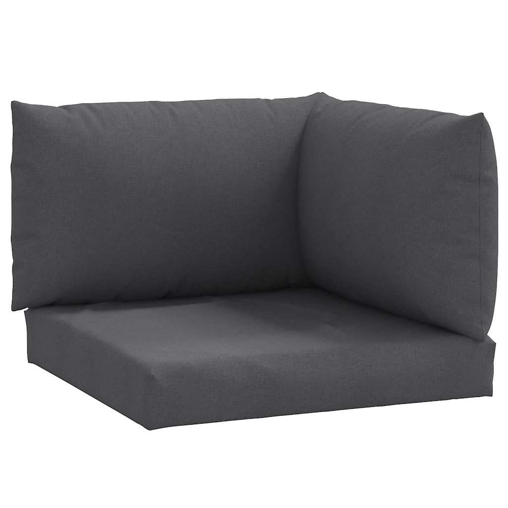 Vidaxl Pallet Cushions 3 Pcs Melange Anthracite Fabric
