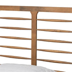 Baxton Studio Lucie Modern and Contemporary Walnut Brown Finished Wood King Size Platform Bed