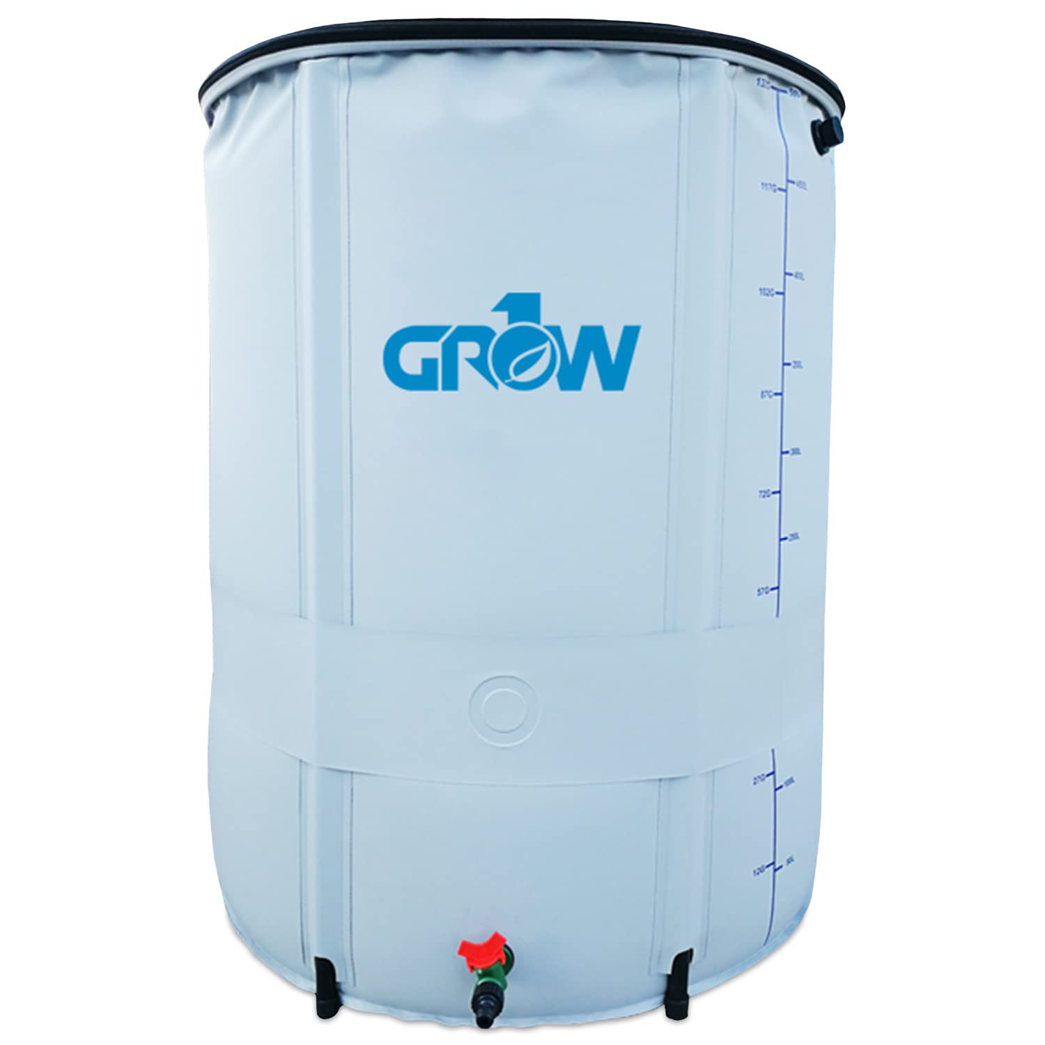 GROW1 Collapsible Reservoir Water Tank 13 Gallon Water Storage Barrel Container Portable for Garden Plants Gardening Greenhouse