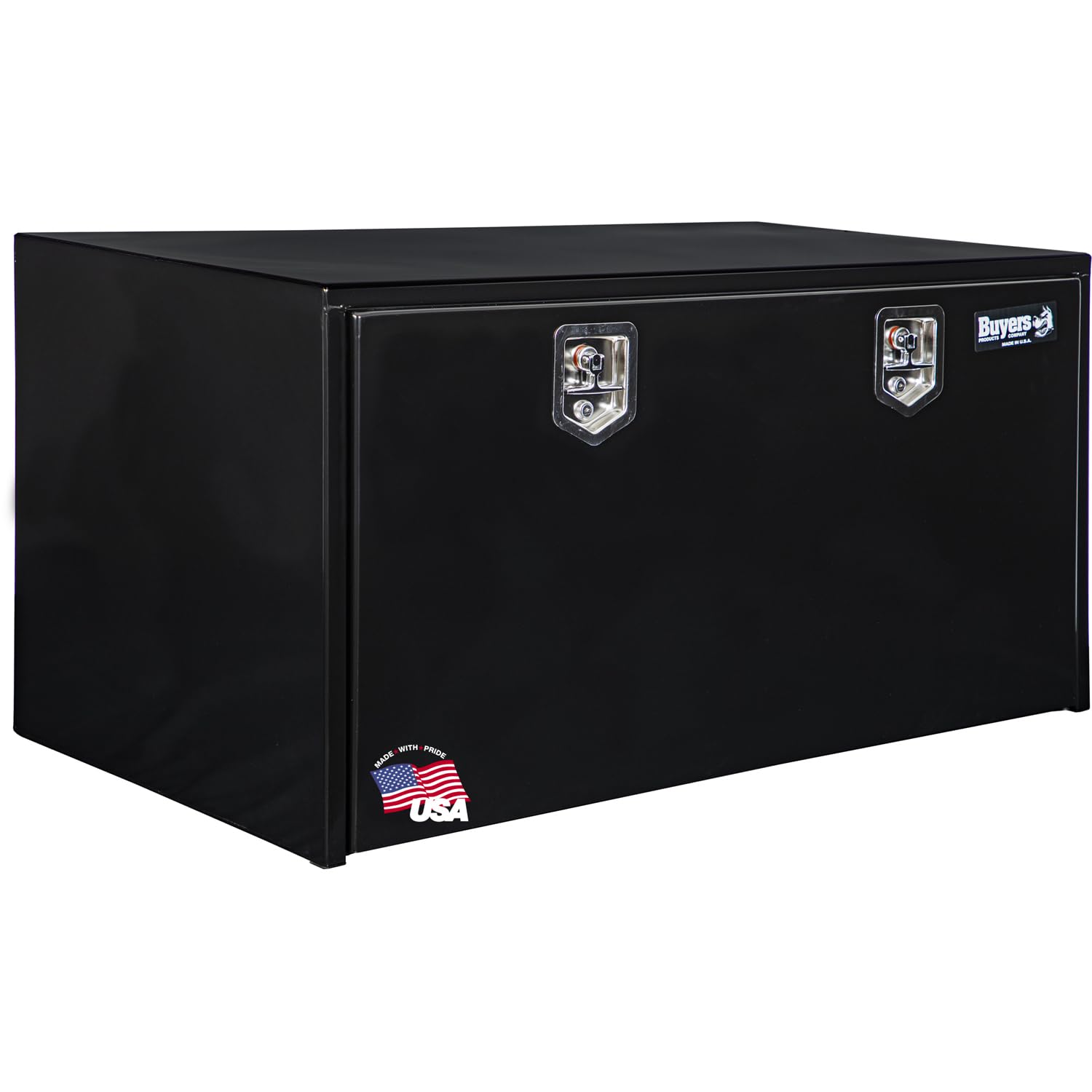 Buyers Products 1704315 Black Steel Underbody Truck Box With Lockable T-Handle Latch, 24 X 24 X 60 Inch, Made In The Usa, Tool B