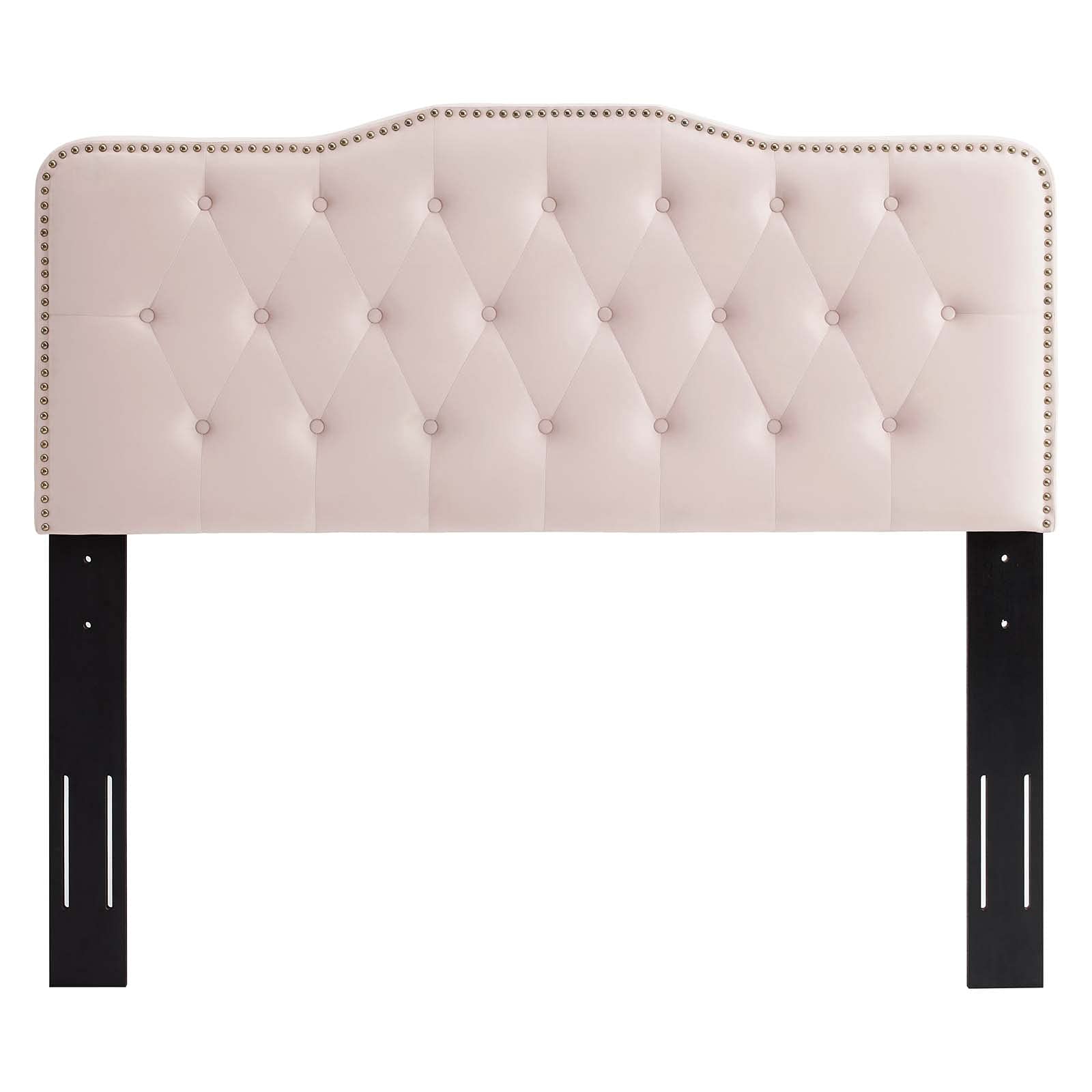 Modway Sophia Tufted Performance Velvet Twin Headboard in Pink - Stylish, Comfortable Design for Modern Bedrooms