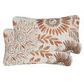 Mika Home Pack Of 2 Decorative Oblong Rectangular Throw Pillow Cover Cushion Cases For Chair,Sunflower Pattern,12X20 Inches, Bro