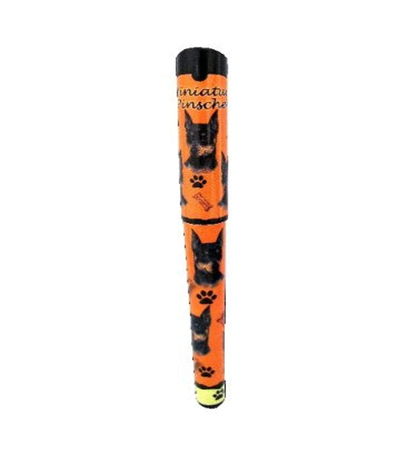 E&S Pets Miniature Pinscher Pen Refillable With A Perfect Grip,Perfect Miniature Pinscher Gifts For Any Occasion,Orange