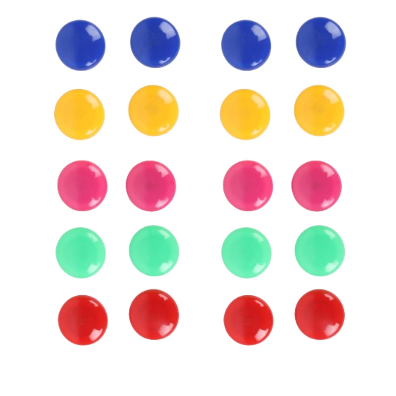 Yajnas Pack Of 20 Colorful Opaque Magnet For Magnetic White-Boards - Sticky Stick Notes, Photos, Charts Notice Board/Planning Ma