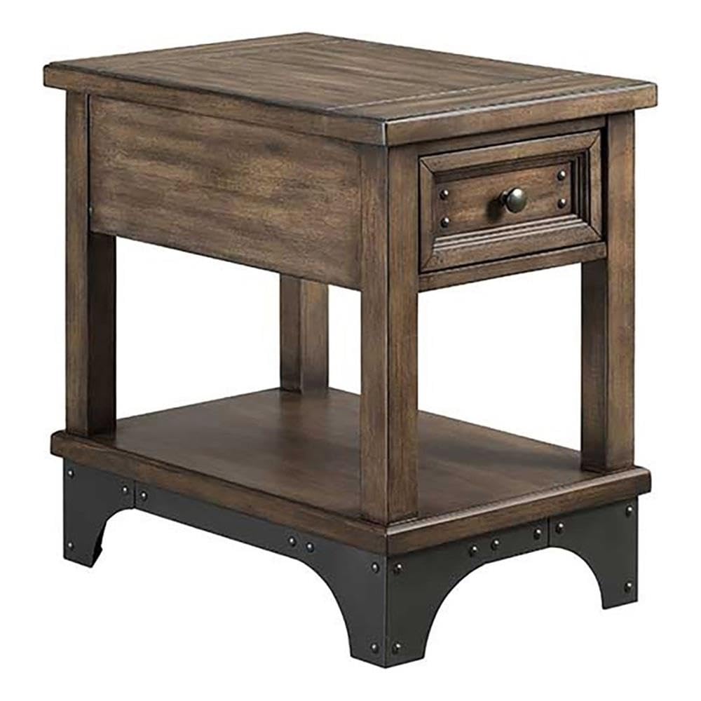 Intercon Whiskey River 16&quot; Wide Chairside Drawer, Gun Powder Gray End/Side/Nesting Tables