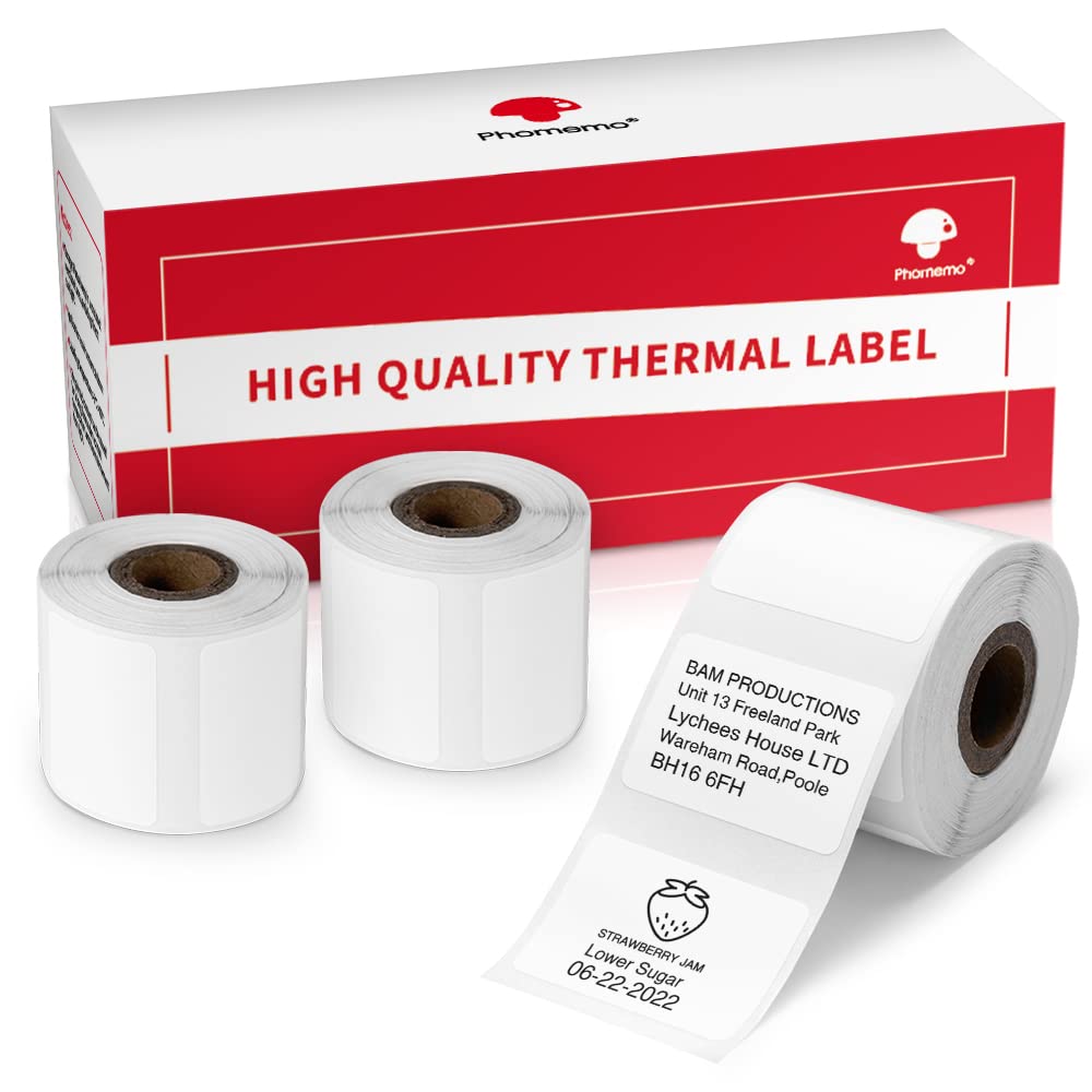 [3X320 Pcs] Thermal Sticker Barcode Label Paper, Phomemo Multi-Purpose Self-Adhesive Tag For M110/M110S/M120/M200/M220 Label Mak