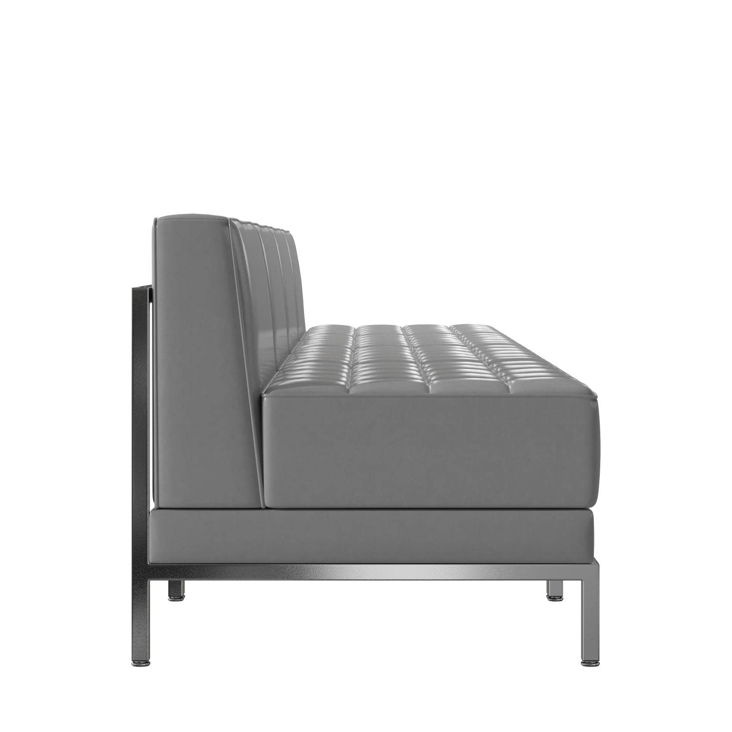 Flash Furniture HERCULES Imagination Series 4 Piece Gray LeatherSoft Waiting Room Lounge Set - Reception Bench