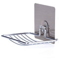 Soap Dish Holder Self Adhesive Wall Mounted Soap Sponge Holder Stainless Steel Storage Saver Rack for Home Kitchen Bathroom Show