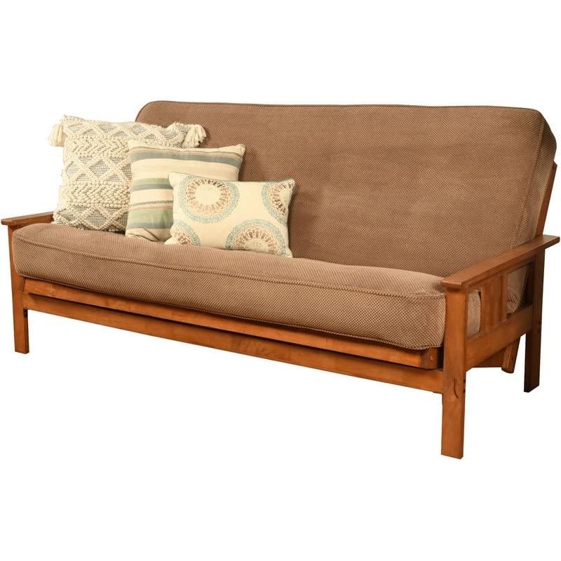 Kodiak Furniture Monterey Barbados Sofa with Marmont Mocha Brown Fabric Mattress