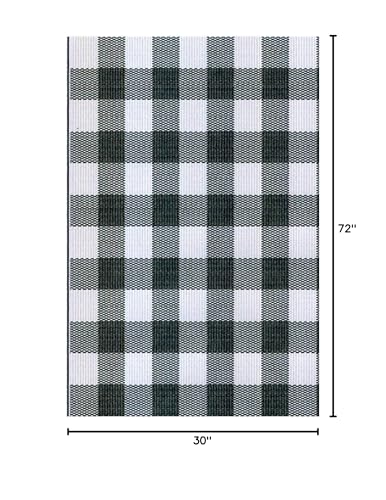 Mad Mats Buffalo Indoor/Outdoor Floor Mat (6' X 9', Black White)