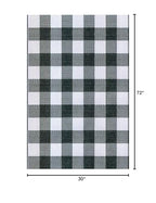 Mad Mats Buffalo Indoor/Outdoor Floor Mat (6' X 9', Black White)