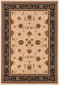 HomeRoots 528837 10 x 13 in. Oriental Non Skid Area Rug Black & Tan