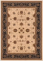 HomeRoots 528837 10 x 13 in. Oriental Non Skid Area Rug Black & Tan