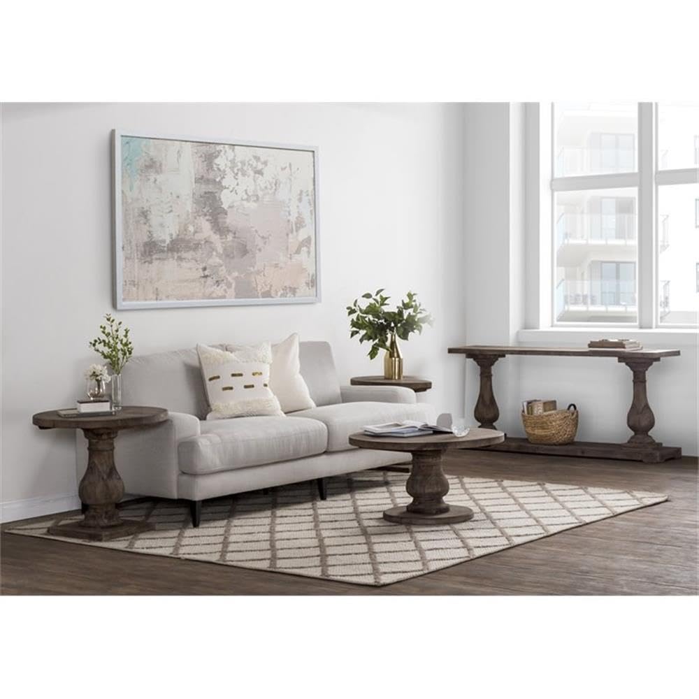 Kosas Home Carolina Console Tables, Rustic Brown Finish