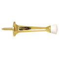 Door Stop Wall Protector With Rubber Tip - Polished Brass Solid Steel Cast Door Stoppers 20-Pack - Design House, 188219