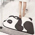 NISIXDEC Cute Panda Cartoon Water Absorbing Bath Mat, Super Absorbent AntiSlip Mat for Bathroom, Home, Kitchen, 60 x 40 cm (Pan