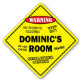 SignJoker] DOMINIC'S Room Sign Kids Bedroom Decor Door Children's Name boy Girl Gift Wall Plaque Decoration