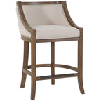 American Woodcrafters Michelle 26-Inch Warm Brown Wood Counter Bar Stool