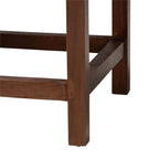 bali & pari Liza Bohemian Natural Seagrass and Wood Accent Bench