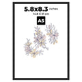 PAXNOK Black A5 Frame 5.8x8.3 Inch - Perfect for Portrait Photos, Special Occasions, Valentines Day Picture Frame - Love Picture