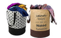 Agroha Printed Waterproof Canvas Laundry Bag, Toy Storage, Laundry Basket Organizer 45L bags (Pack of 2, Polka Dots + Brown)