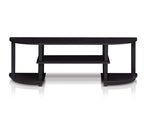 Furinno Turn-S-Tube Wide TV Entertainment Center, Dark Walnut