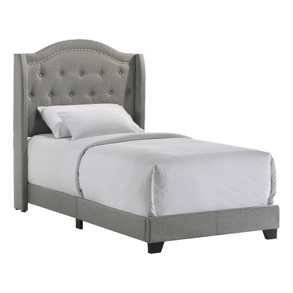 Intercon Rhyan Twin UPH Bed Platform, Gray