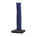 Purple Leaf Small Patio Umbrella Parasol Cover Uv Resistant Outdoor Offset Cantilever Umbrella Cover With Zipper And Rod, Navy Blue
