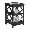 Convenience Concepts Diamond End Table, Black