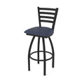 410 Jackie 25 Swivel Counter Stool with Black Wrinkle Finish and Graph Anchor Seat