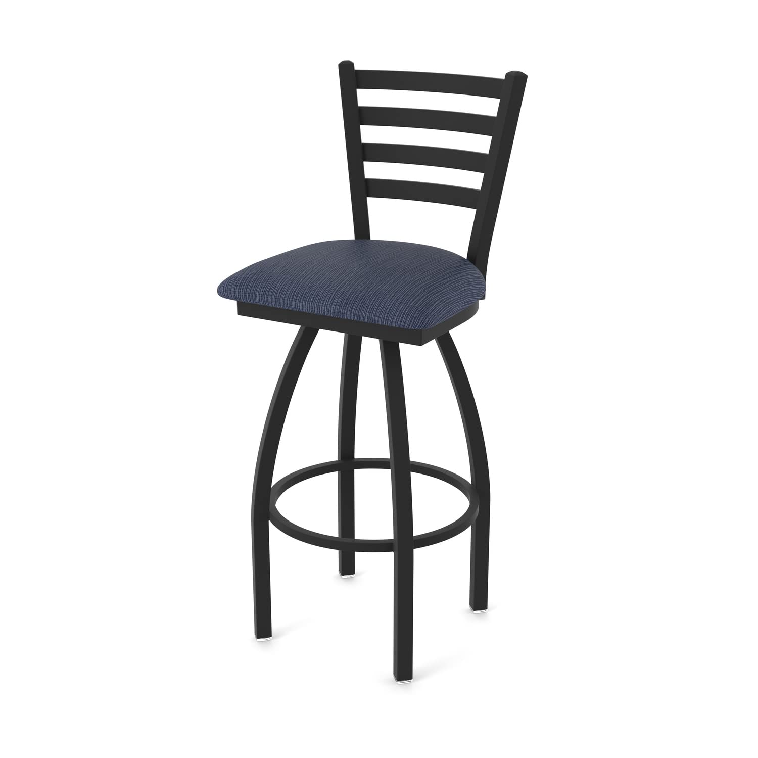 410 Jackie 25 Swivel Counter Stool with Black Wrinkle Finish and Graph Anchor Seat