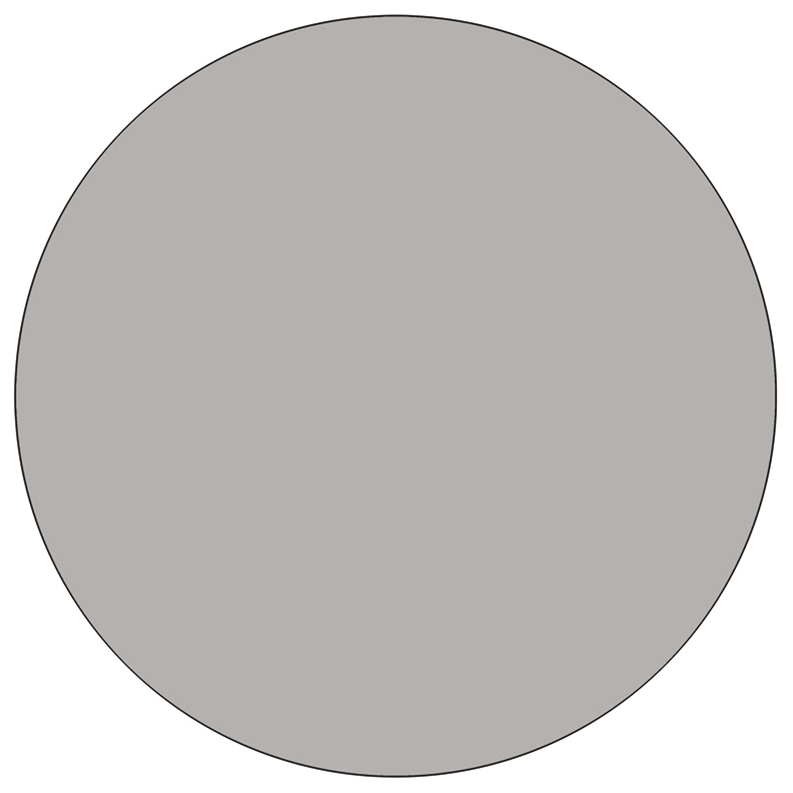 Flash Furniture Wren 42'' Round Grey HP Laminate Activity Table - Standard Height Adjustable Legs