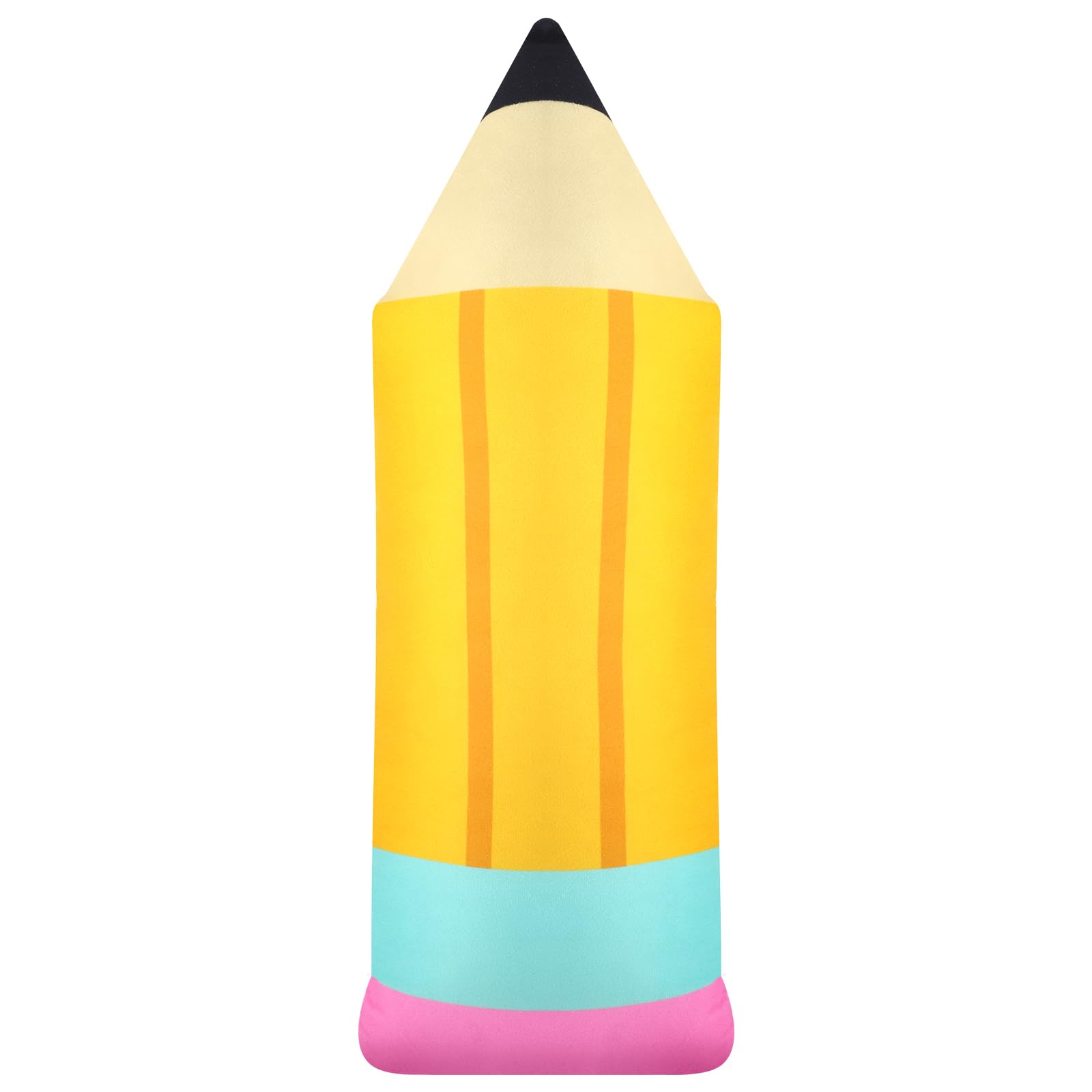 CroBlissful Cute Pencil Pillow Classroom Plush Pillow Large Throw Pillow Back School Cushion Creative Cute Pencil Plush for Read